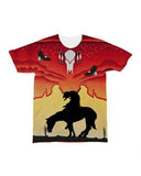 The Tribal Of Tear Red Background Native American All-over T-Shirt