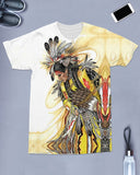 Pow Wow Dancer Native American Design 3D Tshirt - Powwow Store