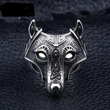 Great Wolf Head Native American Ring Jewelry