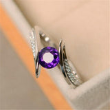 Green Purple Stone Native American Ring - Powwow Store