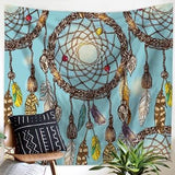 Dreamcatcher Skull Native American Tapestry - Powwow Store