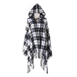 Fashion Hooded Hat Tassel Knitted Native American Ponchos