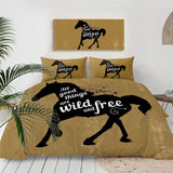 Powwow Store beddingoutlet horses bedding set 3d dusty lightning printed duvet cover double for adults bed cover photography bedclothes 3pcs bedding sets