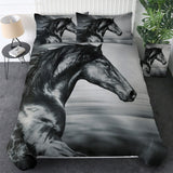 Powwow Store beddingoutlet horses bedding set 3d dusty lightning printed duvet cover double for adults bed cover photography bedclothes 3pcs bedding sets