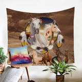 Wild Horse Dreamcatcher Tapestry