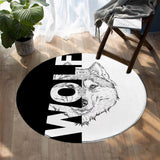 Powwow Store beddingoutlet lion bedroom floor mat letters cool round carpet black white modern area rug cartoon living room alfombra 100cm carpet