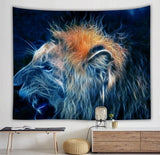 Psychedelic Lion Native American Tapestry