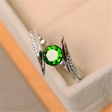 Green Purple Stone Native American Ring - Powwow Store