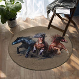 Horse Dreamcatcher Round Carpet