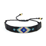 Southwest Pattern Seed Beads Native American Bracelet