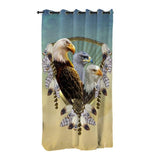 Eagle Native American Pride Living Room Curtain - ProudThunderbird