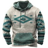 Powwow Storevintage indian print hoodie unisex hooded sweatshirt male brand casual pullover tops