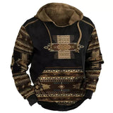 Powwow Storevintage indian style mens hoodie hooded sweatshirt unisex harajuku pullover 2023 new jacket oversized casual streetwear tops