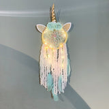 Powwow Storeunicorn dream catcher boho kawaii room decor christmas decoration home decor wall