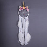 Powwow Storeunicorn dream catcher boho kawaii room decor christmas decoration home decor wall