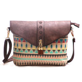 Printing  Leather Native American Shoulder Bags - Powwow Store