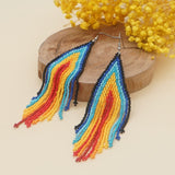 Powwow Store beaded earrings jewellery native tassel american beads earring