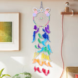 Powwow Storeunicorn dream catcher boho kawaii room decor christmas decoration home decor wall