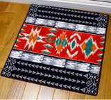 Native Indian Style Stripe Carpet  Retro Rug Weave