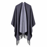 New Winter Scarves Women's Cashmere Feel Ponchos - Powwow Store