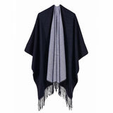 New Winter Scarves Women's Cashmere Feel Ponchos - Powwow Store