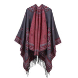 Fashion Design Pashmina Ladies Knit Shawl Cape Vintage Native American