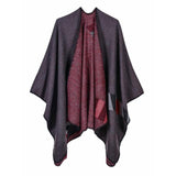 New Winter Scarves Women's Cashmere Feel Ponchos - Powwow Store