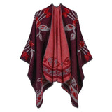 New Winter Scarves Women's Cashmere Feel Ponchos - Powwow Store