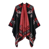 New Winter Scarves Women's Cashmere Feel Ponchos - Powwow Store