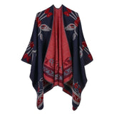 New Winter Scarves Women's Cashmere Feel Ponchos - Powwow Store