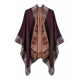 New Winter Scarves Women's Cashmere Feel Ponchos - Powwow Store