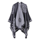 New Winter Scarves Women's Cashmere Feel Ponchos - Powwow Store