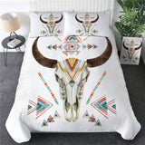 Head Skull Feathers Bedding Sets