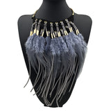 Design Choker Feather Native Necklaces