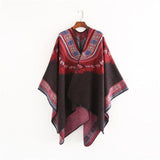 Ethnic Style Cashmere Native American Poncho Scarf - Powwow Store