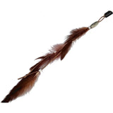 Boho Feather Headband Wig Beaded Feather Headdress Handmade Hair