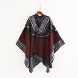 Ethnic Style Cashmere Native American Poncho Scarf - Powwow Store