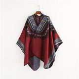 Ethnic Style Cashmere Native American Poncho Scarf - Powwow Store