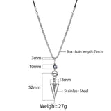 Arrow Pendant Leather Necklace