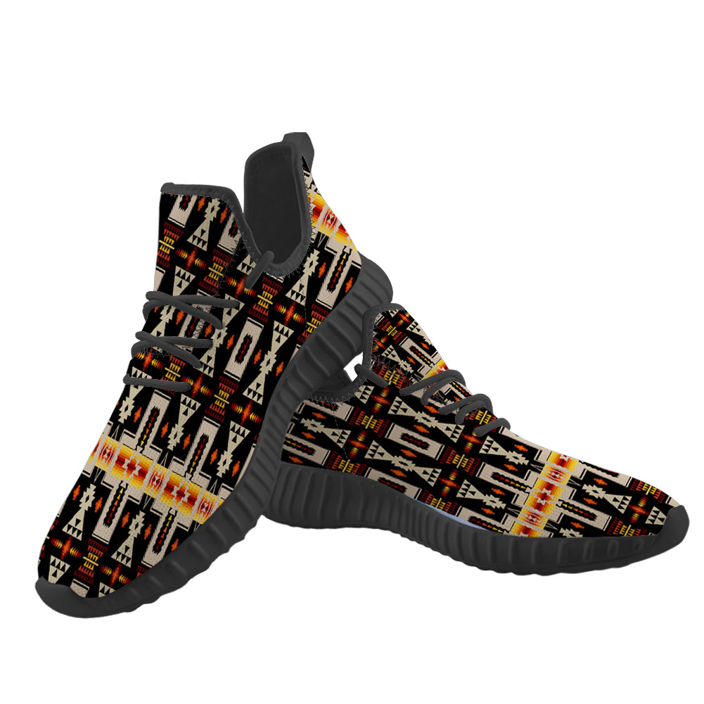 GB-NAT00062-01 Tribe Design Native American Yeezy Shoes